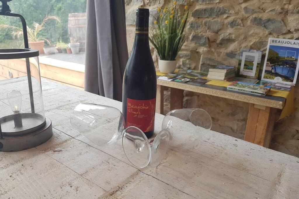 L'Idyllique - Studio Prive Sous Maison Saint-Didier-sur-Beaujeu Eksteriør billede