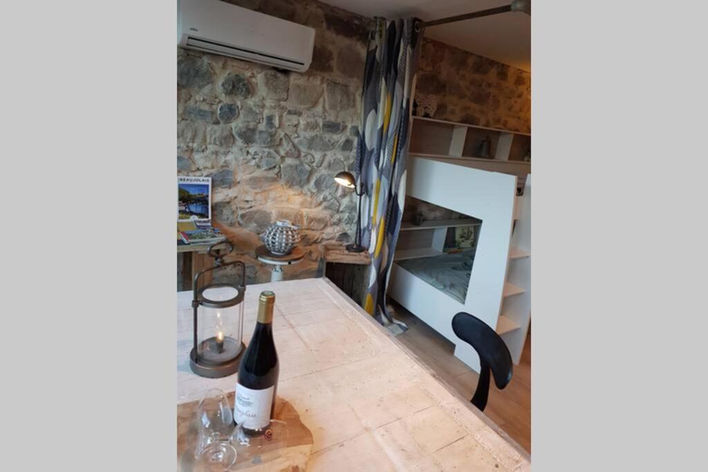 L'Idyllique - Studio Prive Sous Maison Saint-Didier-sur-Beaujeu Eksteriør billede