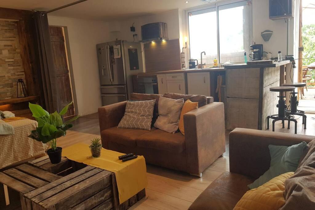 L'Idyllique - Studio Prive Sous Maison Saint-Didier-sur-Beaujeu Eksteriør billede