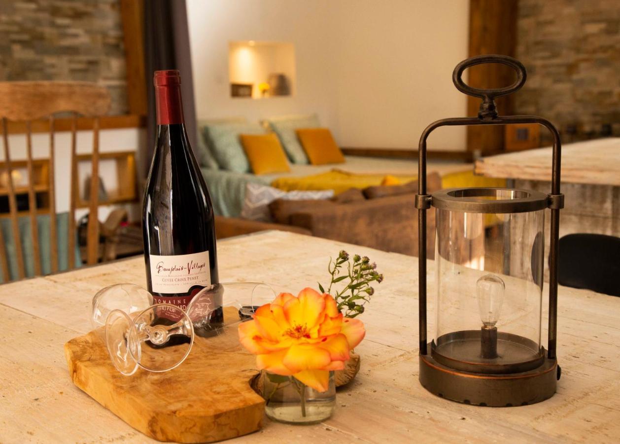 L'Idyllique - Studio Prive Sous Maison Saint-Didier-sur-Beaujeu Eksteriør billede