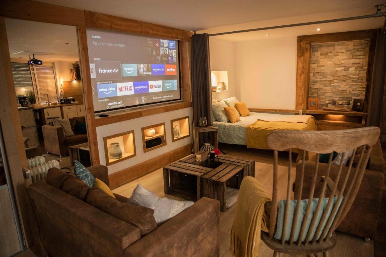 L'Idyllique - Studio Prive Sous Maison Saint-Didier-sur-Beaujeu Eksteriør billede
