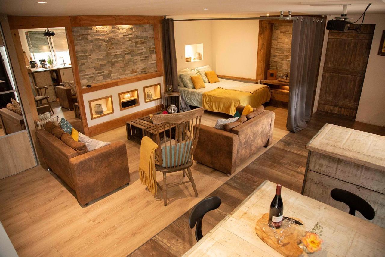 L'Idyllique - Studio Prive Sous Maison Saint-Didier-sur-Beaujeu Eksteriør billede